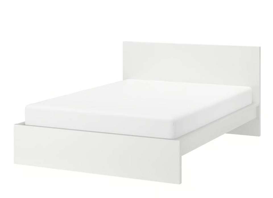 Cadre de lit IKEA MALM – Blanc, Enlèvement, Blanc