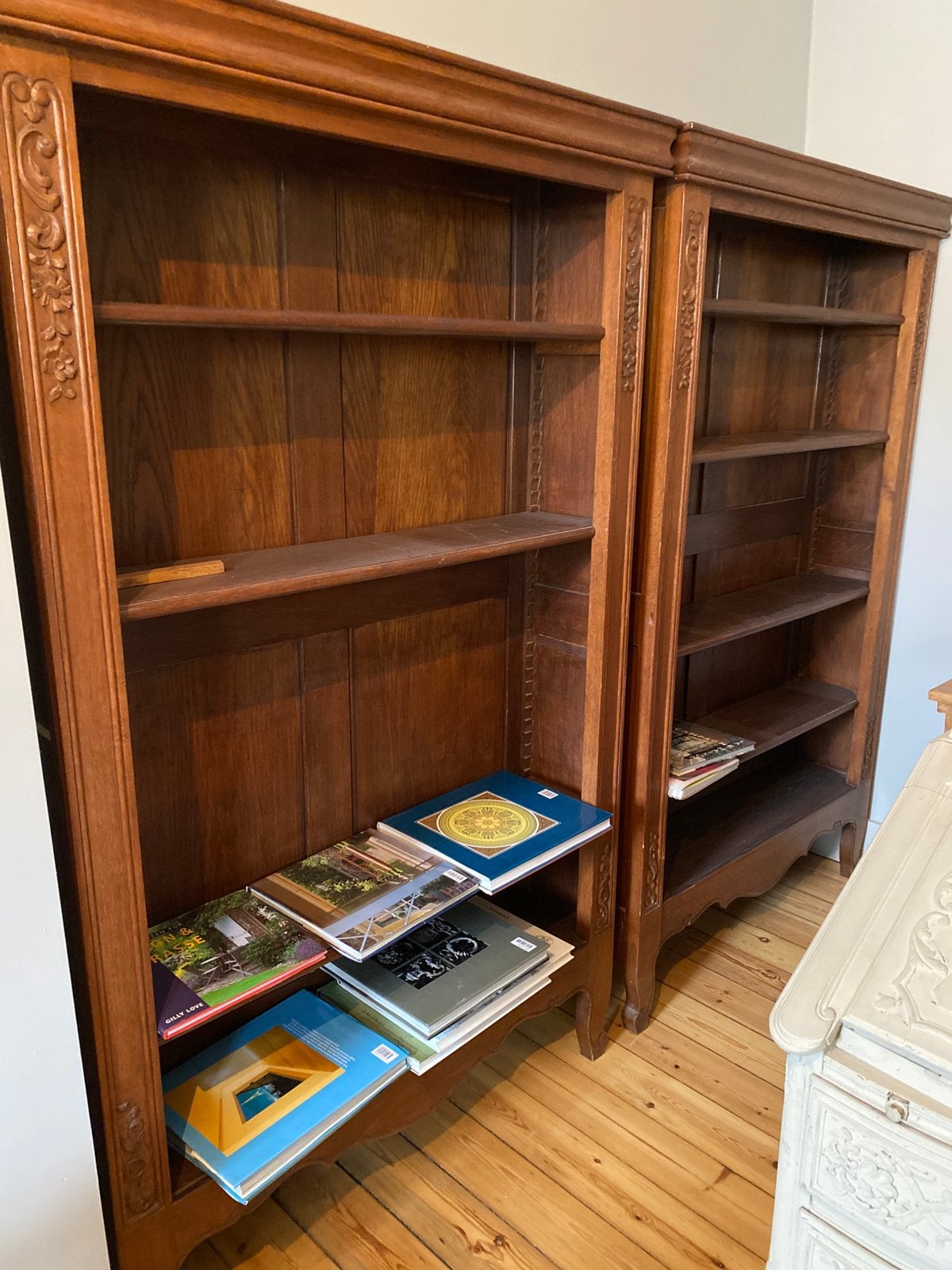 Paire de grandes bibliothèques d'époque XIXe, Enlèvement