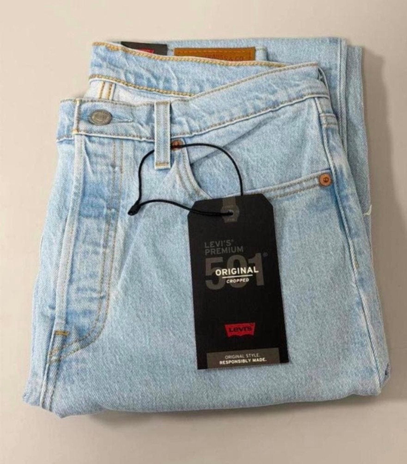 Levi's 501 Original Cropped women jeans NIEUW W29 L28 29-28, Ophalen of Verzenden, Nieuw, Blauw, W28 - W29 (confectie 36)