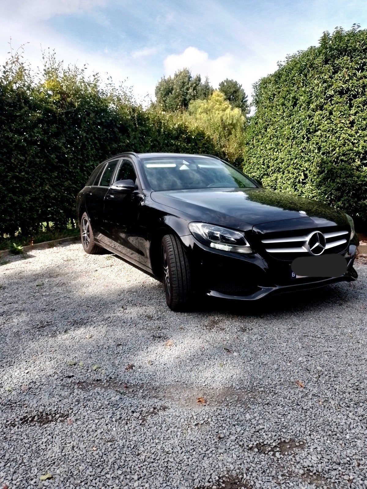 MERCEDES C KLASSE  200D, Auto's, 100 kW, 109 g/km, Zwart, Leder
