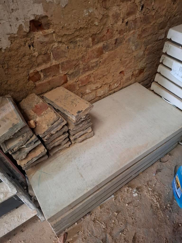 Prefab beton dekstenen breedte 35cm en 50cm, Doe-het-zelf en Bouw, Ophalen, Beton