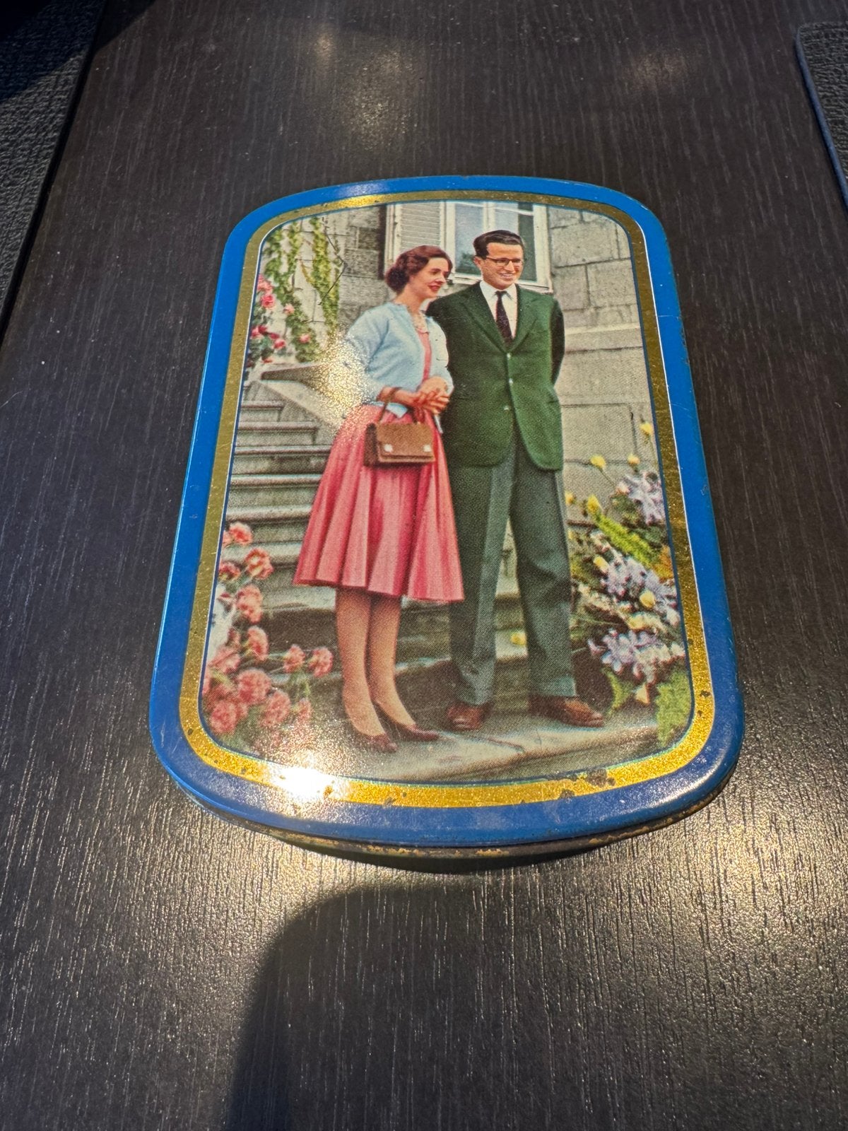 Vintage Rizla-tabaksblikje - jaren ‘60, Ophalen, Gebruikt, Tabaksdoos of Verpakking