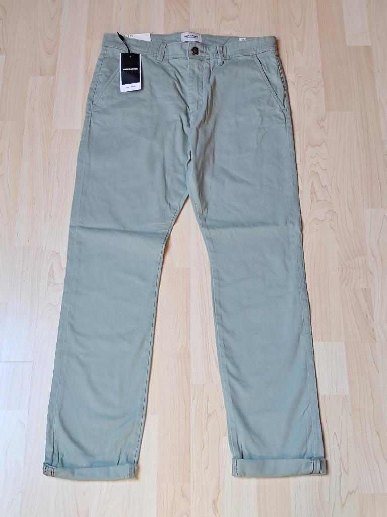 Nieuwe chino 33/34 Jack & Jones, Kleding | Heren, Nieuw, Ophalen of Verzenden, Groen, Jack&Jones