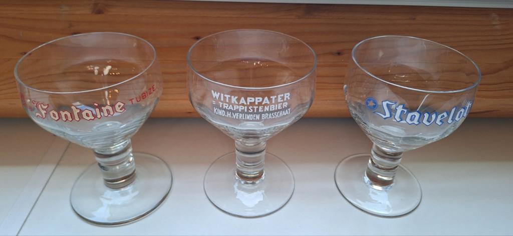 Diverse trappist glazen type Orval, Chimay., Verzamelen, Ophalen of Verzenden