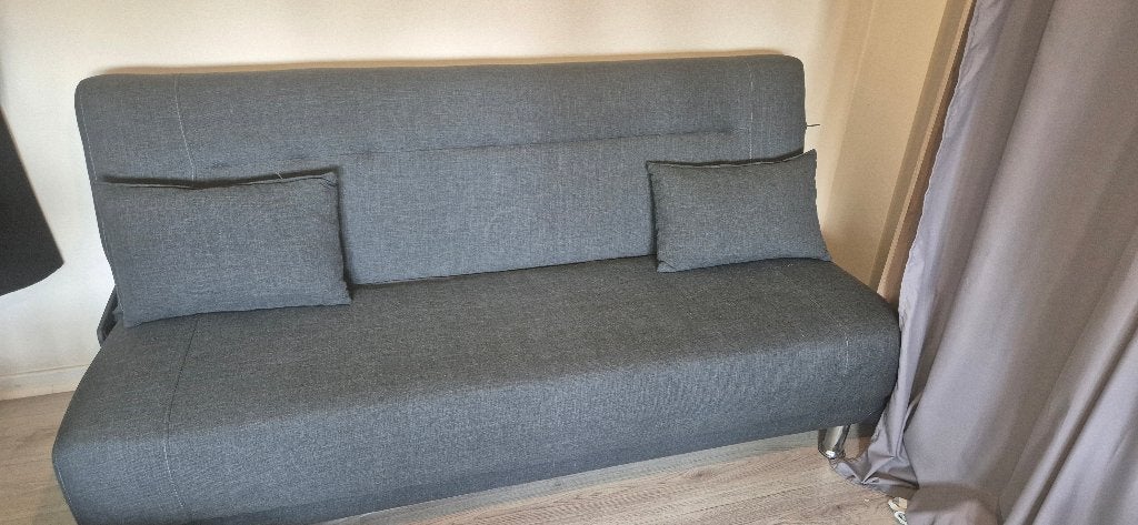 Canapé lit avec rangement, Ophalen, Gebruikt, Zwart, Overige maten