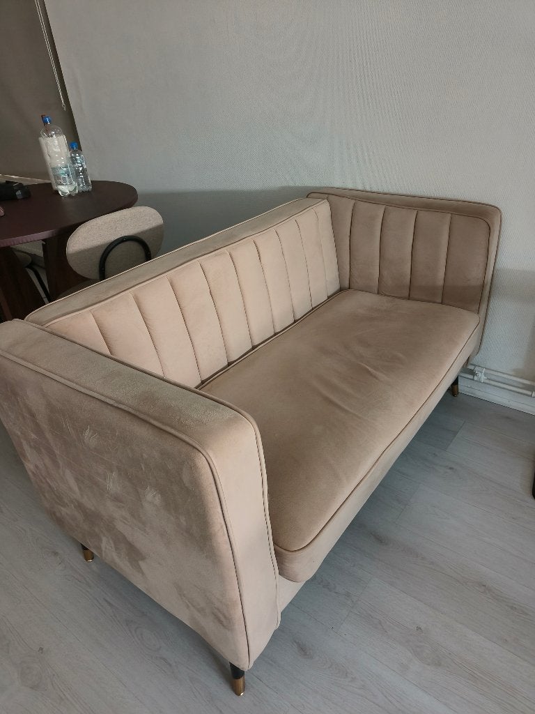 6 Stijlvolle Velvet zitbank, Maison & Meubles, Canapés | Sofas & Chaises Longues, Utilisé, Deux personnes, Moins de 150 cm, Tissus