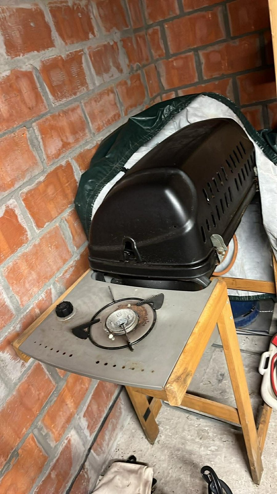 Gas bbq, Ophalen