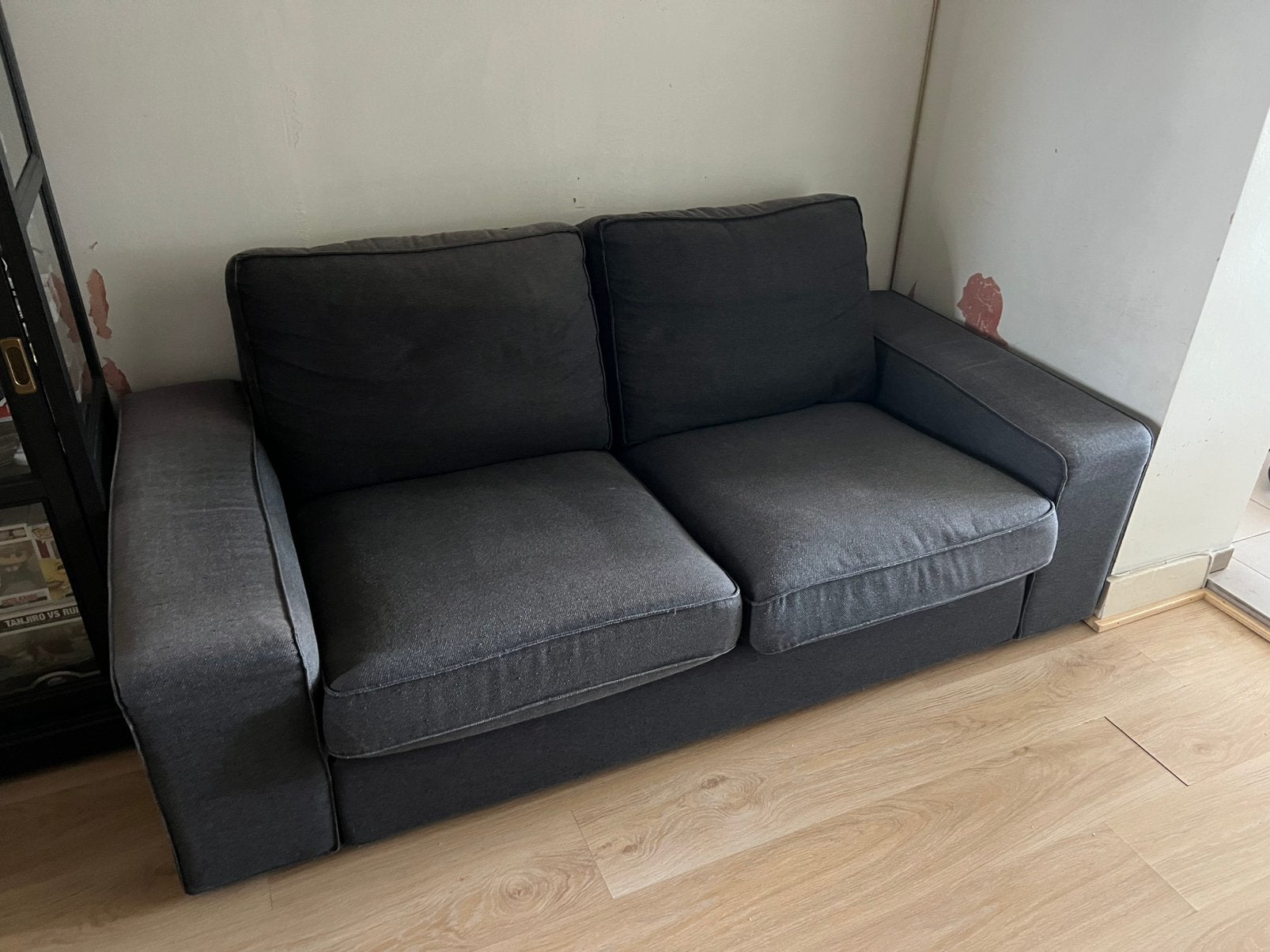 Canapé 2 places Gris Ikea, Maison & Meubles, Canapés | Salons, Comme neuf, Deux personnes, 150 à 200 cm, 75 à 100 cm, Tissus, Enlèvement