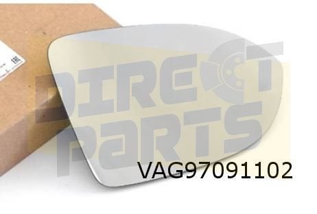 Volkswagen Golf VIII (2/20-) spiegelglas a-sferisch Rechts (, -, -, Nieuw, -