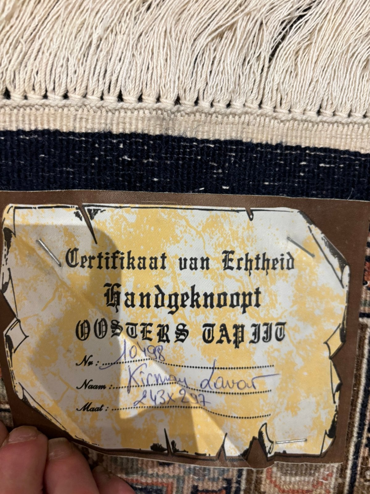 Tapijten, Ophalen, Zo goed als nieuw