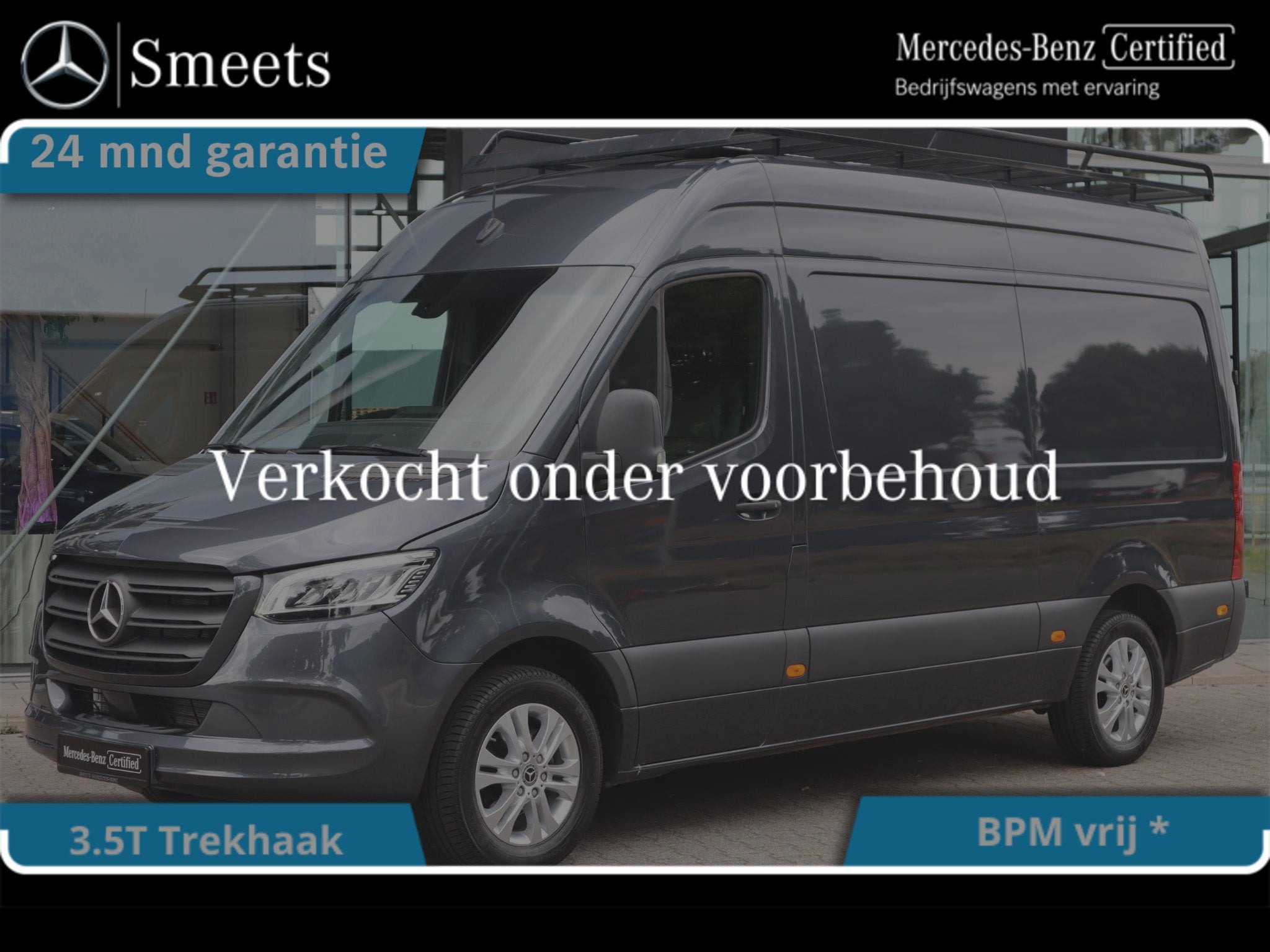 Mercedes-Benz Sprinter 317 CDI L2H2 IMPERIAAL 3.5T TREKHAAK, 7500 kg, Argent ou Gris, Achat, Entreprise