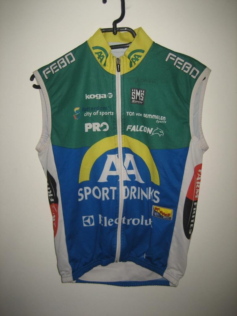 AA Drink gedragen en gesigneerd Corine Hierckens wielershirt, S, Vêtements d'extérieur, Enlèvement ou Envoi, Femmes