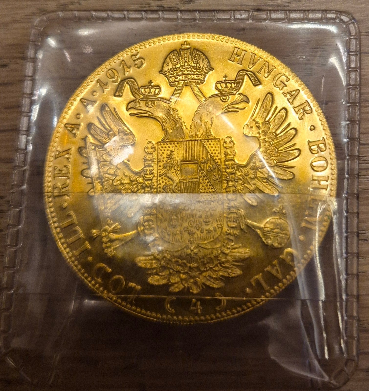 Ducat d'Autriche de 1915, Enlèvement ou Envoi, Or