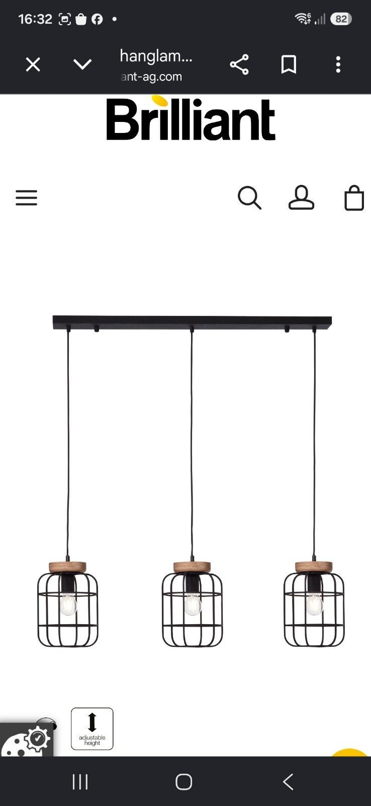 briliant  hanglamp, Enlèvement, Comme neuf