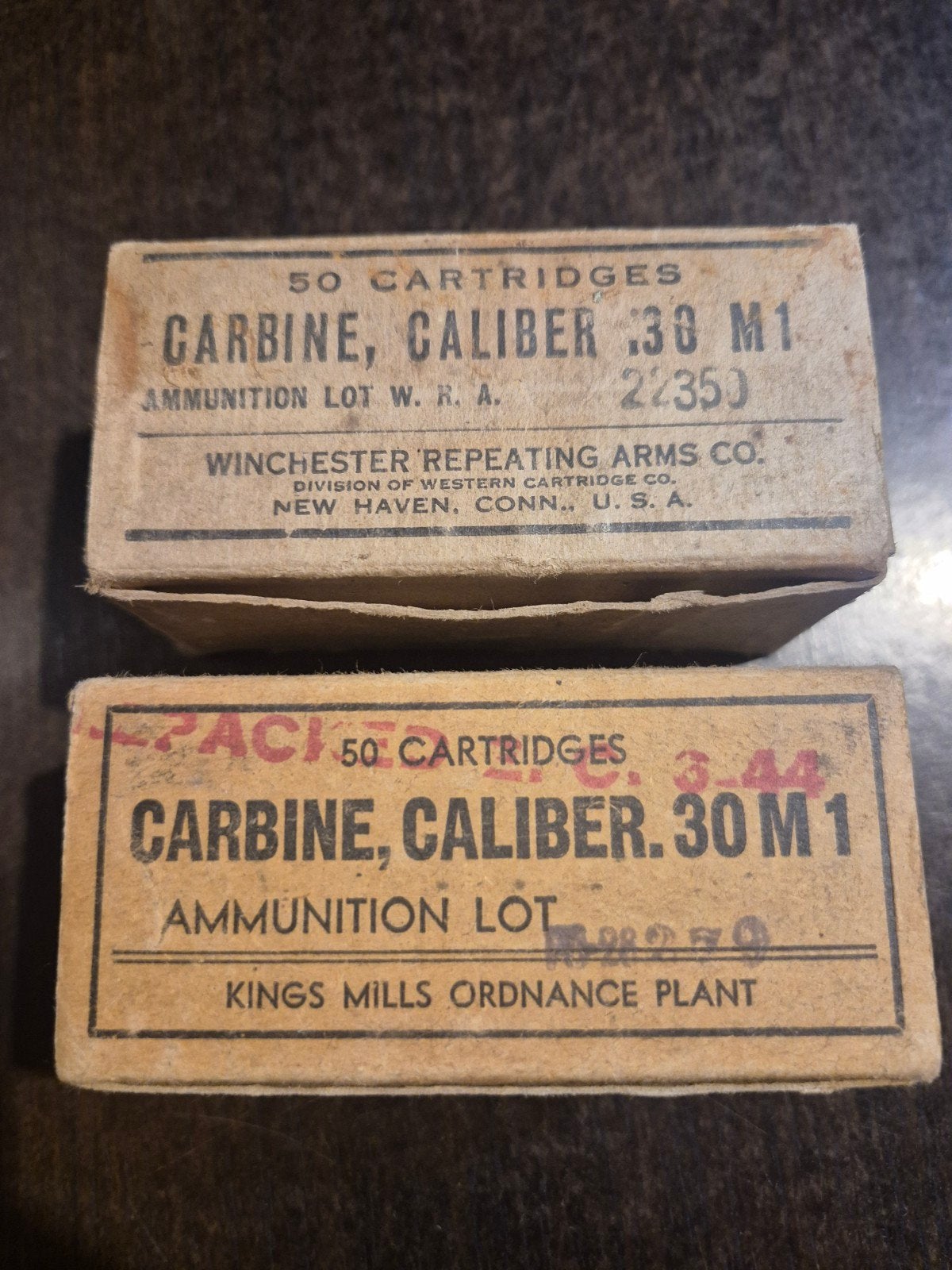 boite en carton us m1 ww2, Enlèvement ou Envoi