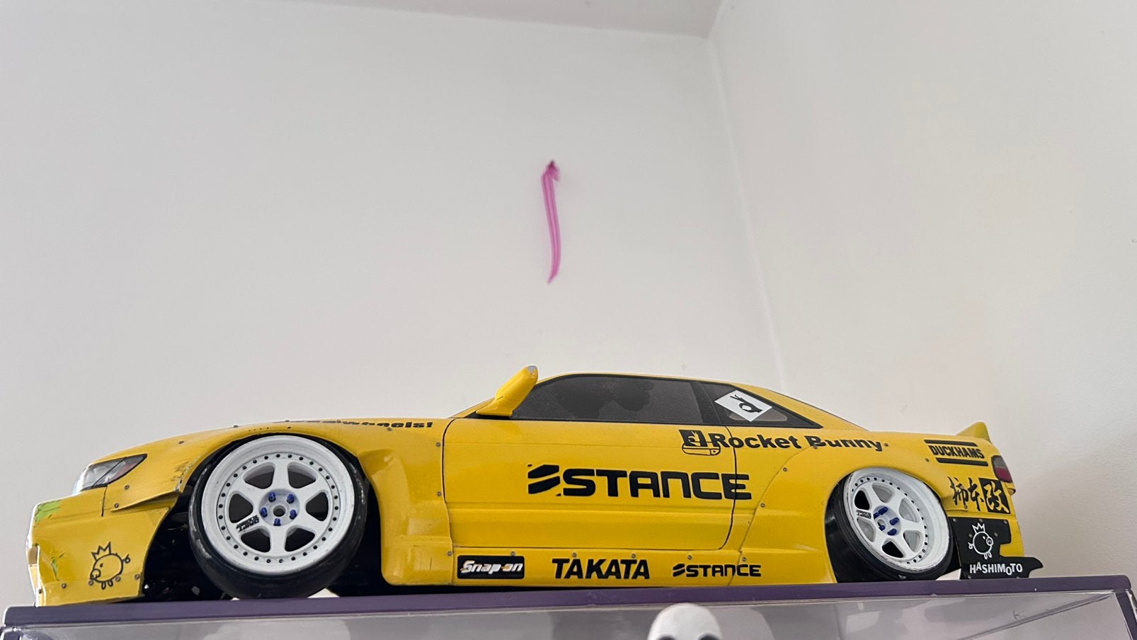 1:10 Nissan S13 Sylvia ~ V2 Rocketbunny, Ophalen of Verzenden, Zo goed als nieuw