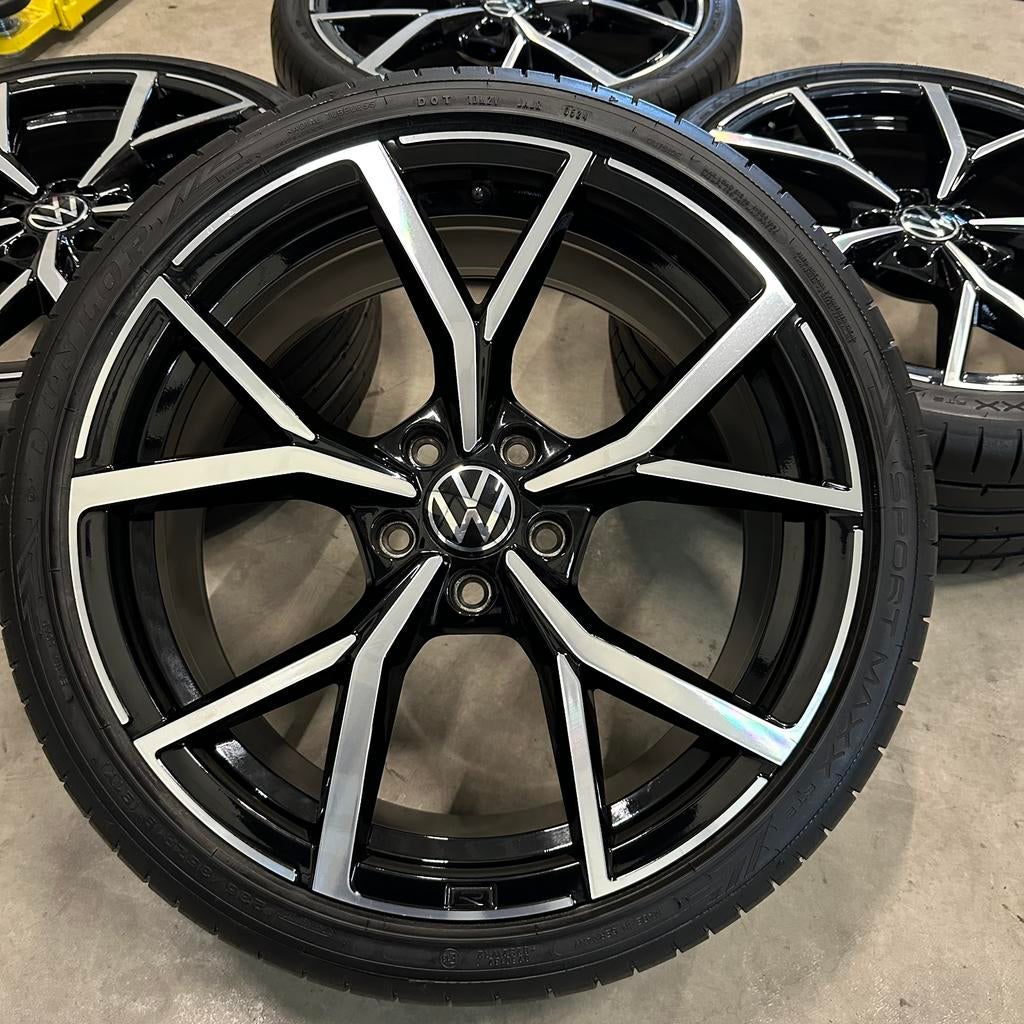Golf 8 R 19” originele Estoril R velgen inruil mogelijk, Auto-onderdelen, Banden en Velgen, 19 inch, Gebruikt, Banden en Velgen