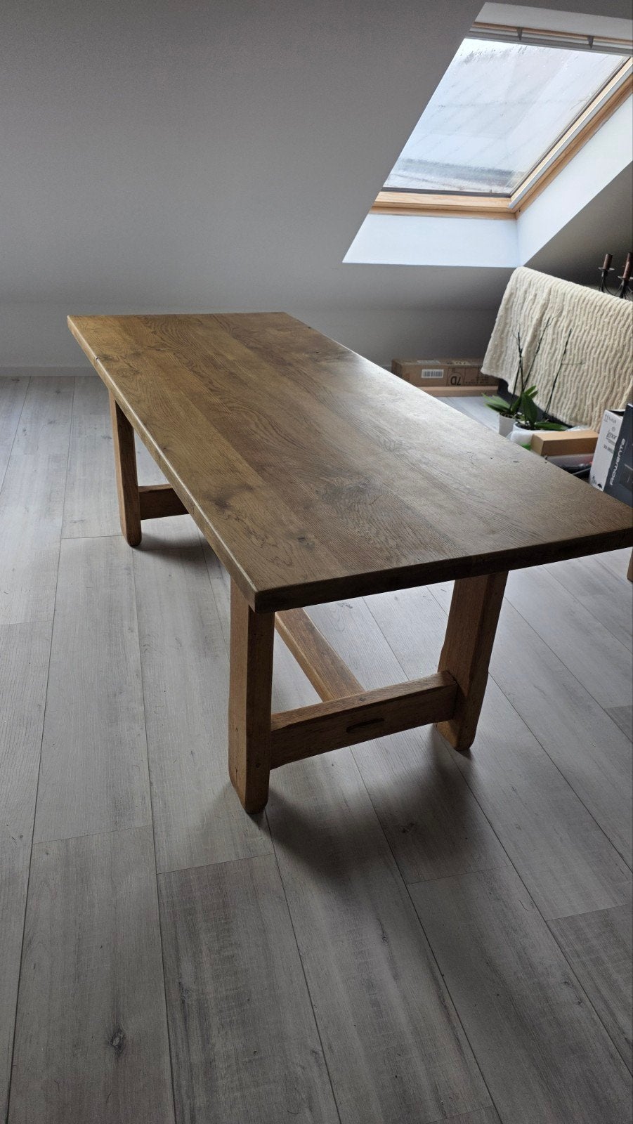 table en chêne 190x79,5x74,5, Enlèvement