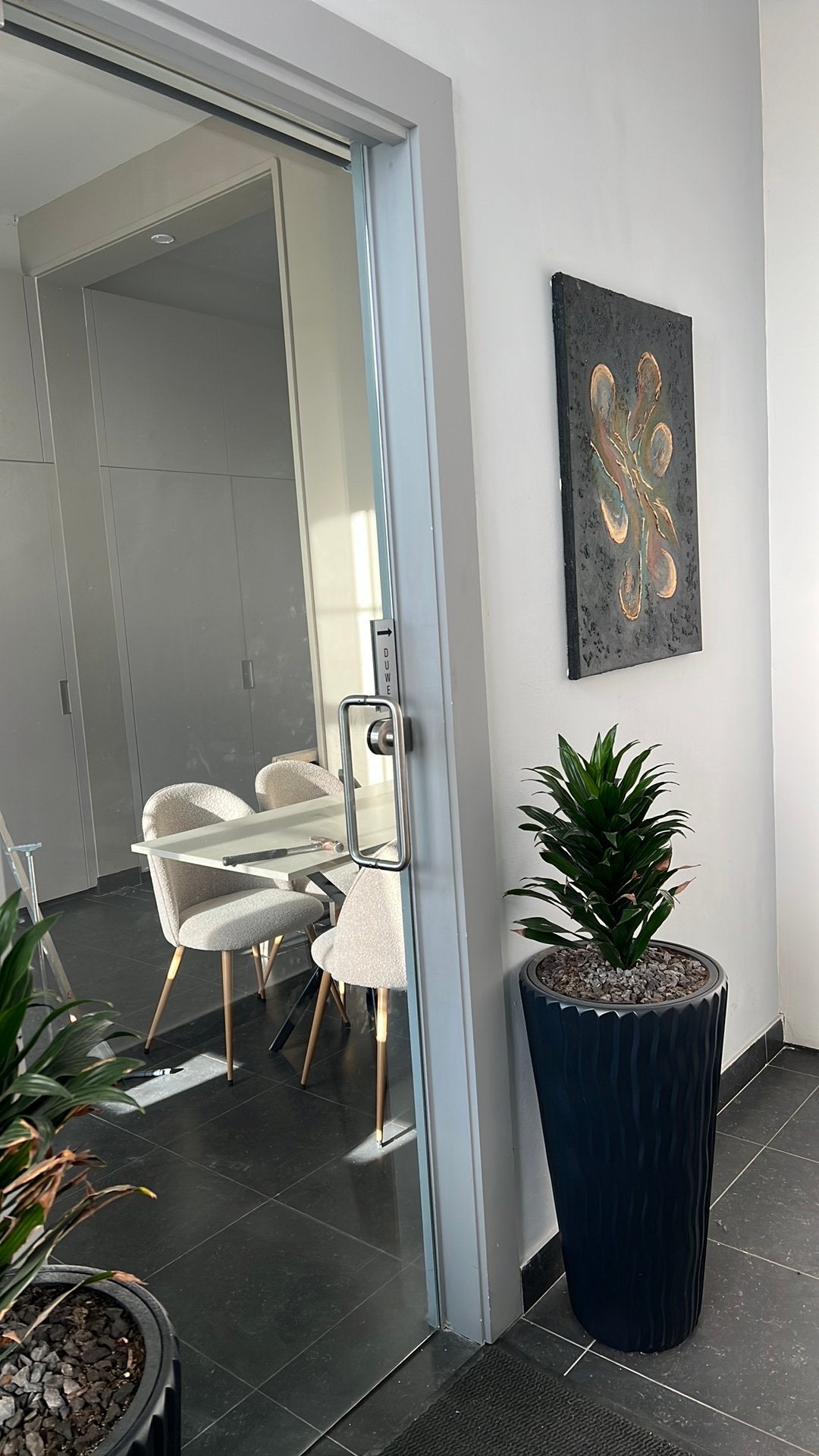 Porte vitrée avec serrure et tous les accessoires, Enlèvement, Comme neuf