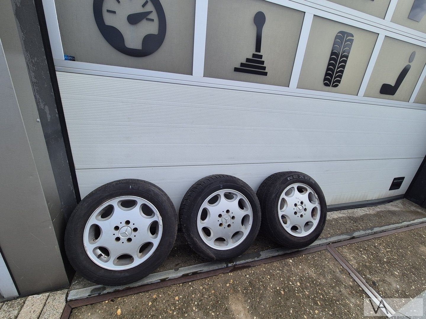 Set 3 velgen Mercedes W124 e500 500e W129 16 inch 1244011402, Autos : Pièces & Accessoires, Pneus & Jantes, Pneus et Jantes, Véhicule de tourisme