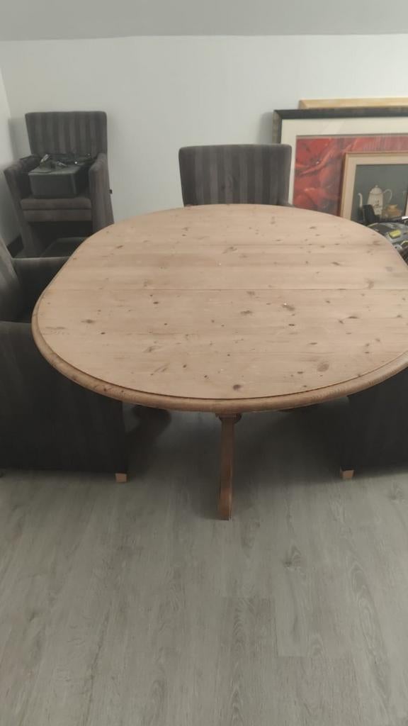 Grenen tafel, Ophalen