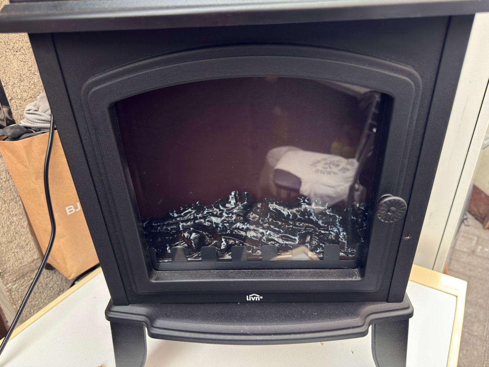 Klein elektrische kachel haard, Huis en Inrichting, Haarden, Ophalen, Zo goed als nieuw