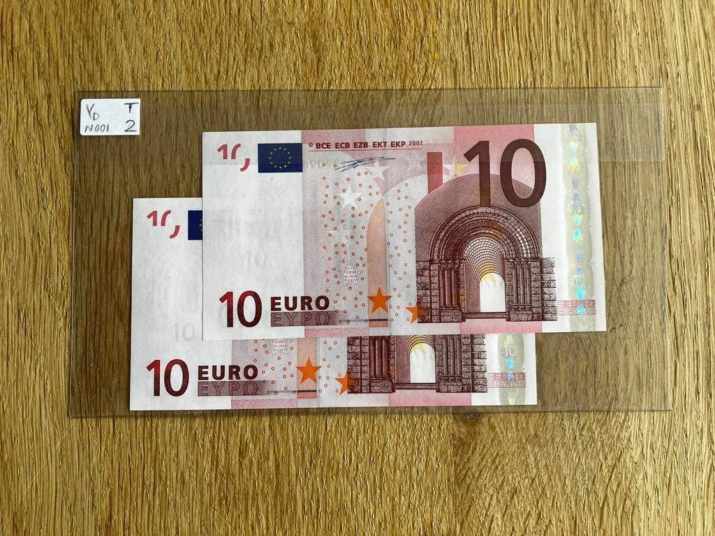 2 fois 10€, - Duisenberg - Allemagne (X/P001) - UNC, Timbres & Monnaies, Billets de banque | Europe | Euros, Enlèvement ou Envoi