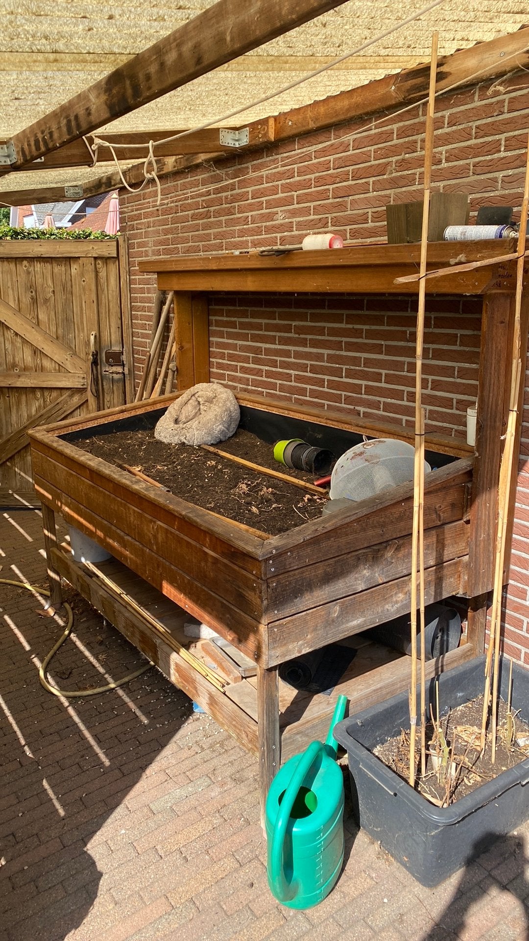 Groenten of kruiden kweekbak op werkhoogte, Tuin en Terras, Ophalen, Zo goed als nieuw