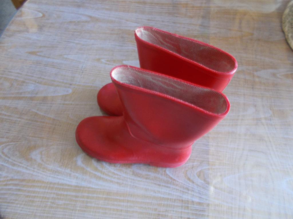 Bottes de pluie rouges pour fille, pointure 28., Gebruikt, Meisje, Laarzen, Ophalen