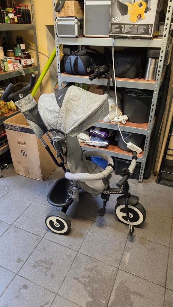 Driewieler met stuur voor ouders, Kinderen en Baby's, Ophalen