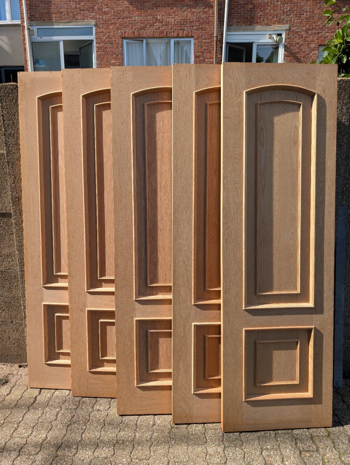 10 nouvelles portes intérieures étroites en chêne massif, Enlèvement, Verre, Porte intérieure