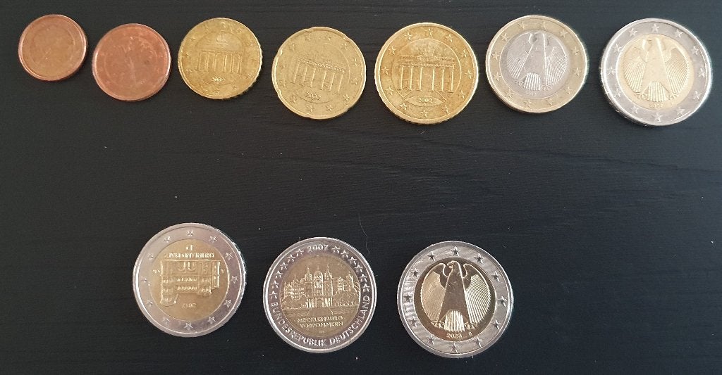 Volledige set Duitse munten 2002 (8st)+2007+2017+2023, Enlèvement ou Envoi, Allemagne, Autres valeurs, Série