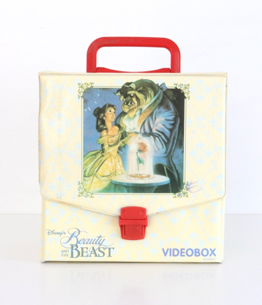 vintage Disney Belle en het Beest Videobox, Ophalen of Verzenden, Gebruikt
