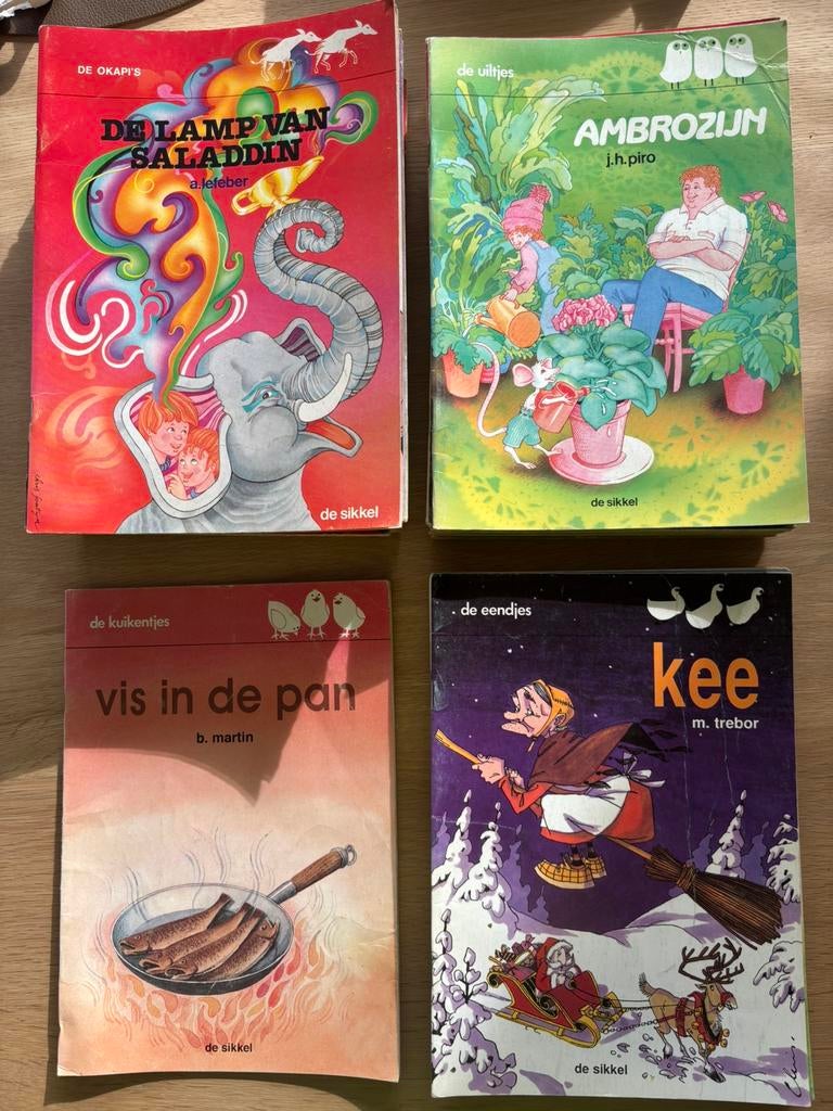 Grand lot de livres de lecture (46 pièces) — De Sikkel, Enlèvement, Utilisé