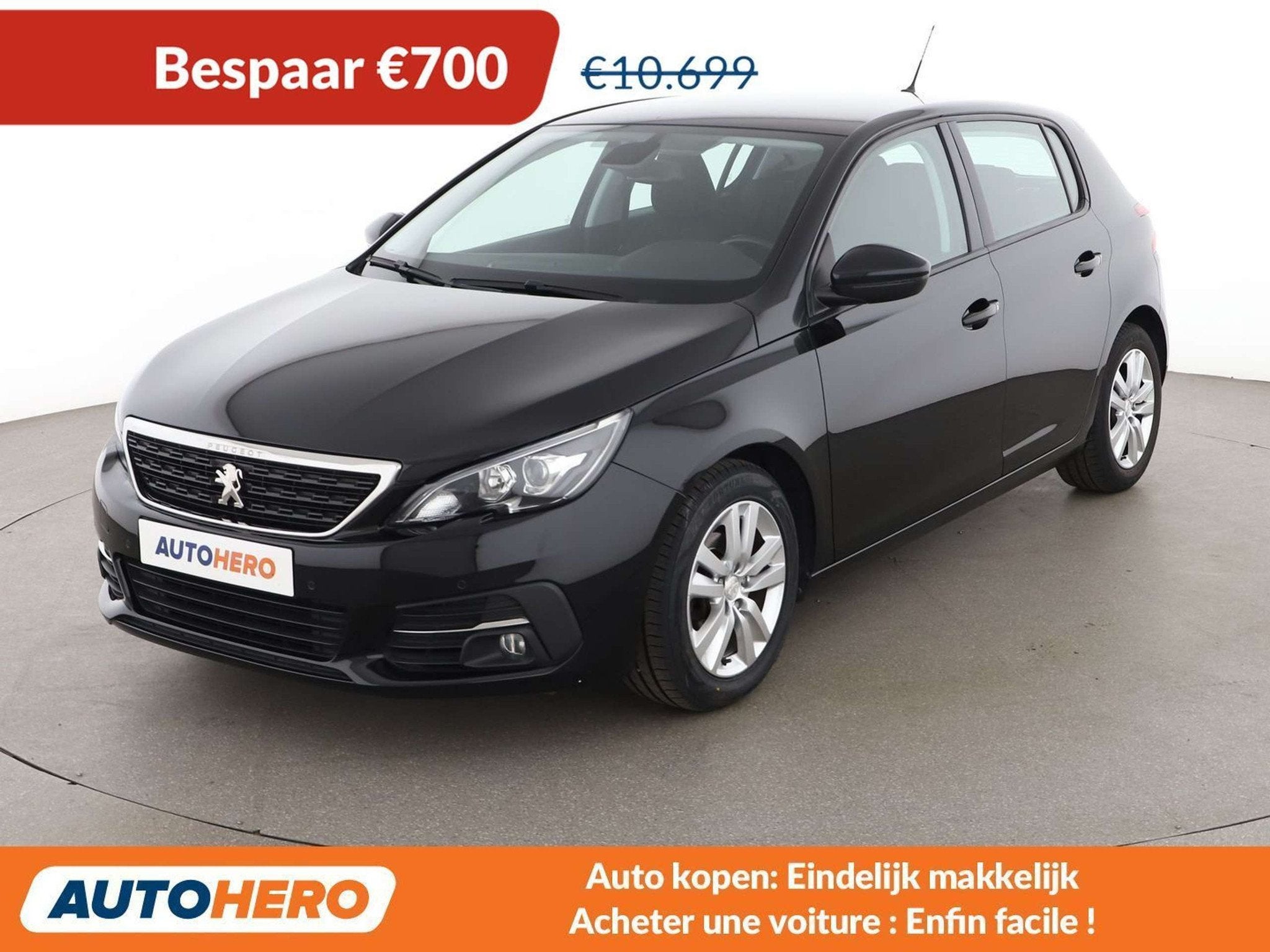 Peugeot 308 1.2 e-THP Active (bj 2018), Auto's, Stof, 1199 cc, Zwart, Voorwielaandrijving