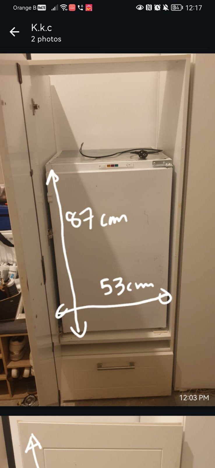 Inbouw diepvriezer met kast
Inbouw diepvriezer met kast
Besc, Ophalen, Gebruikt