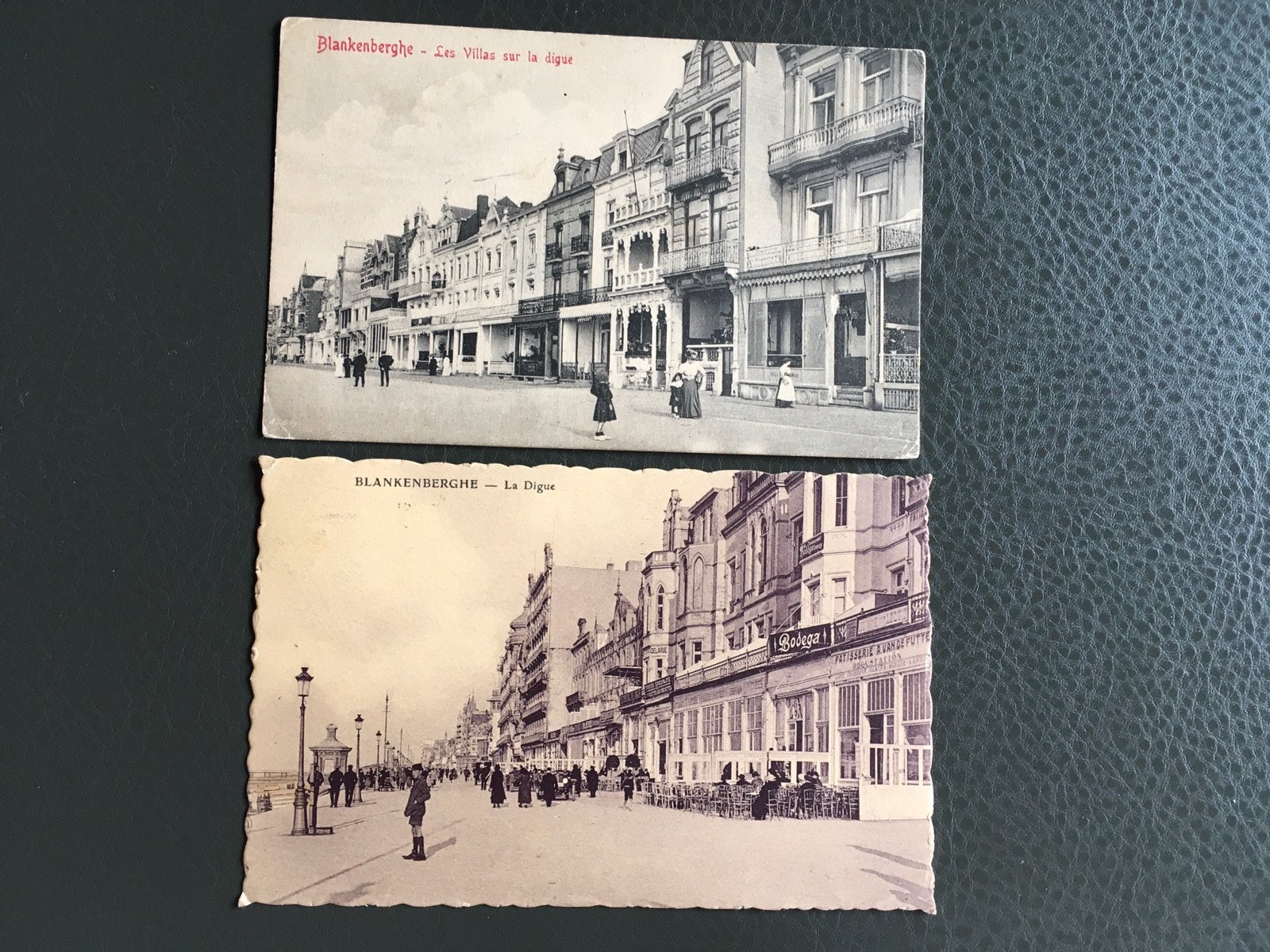 2 cartes postales anciennes Blankenberghe La Digue, Envoi, Affranchie