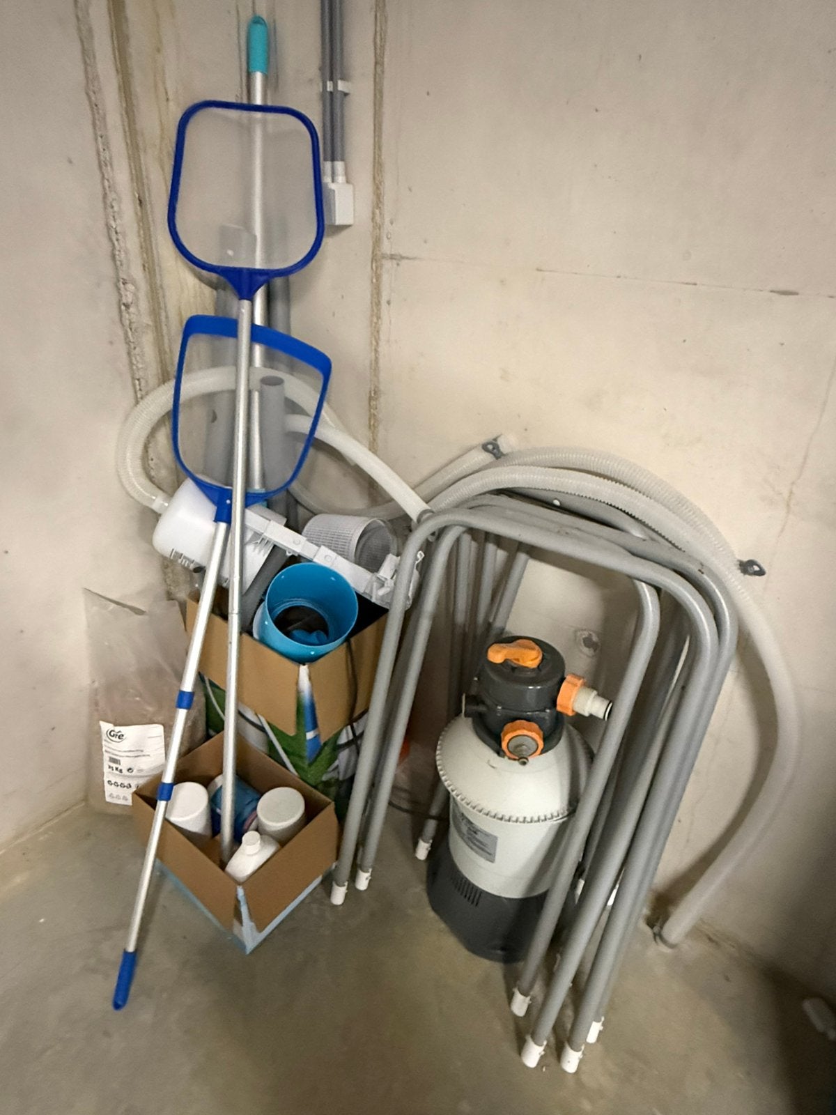 Zwembad Intex compleet met grote zandfilter, Tuin en Terras, Zwembad-toebehoren, Ophalen, Zo goed als nieuw, Filter