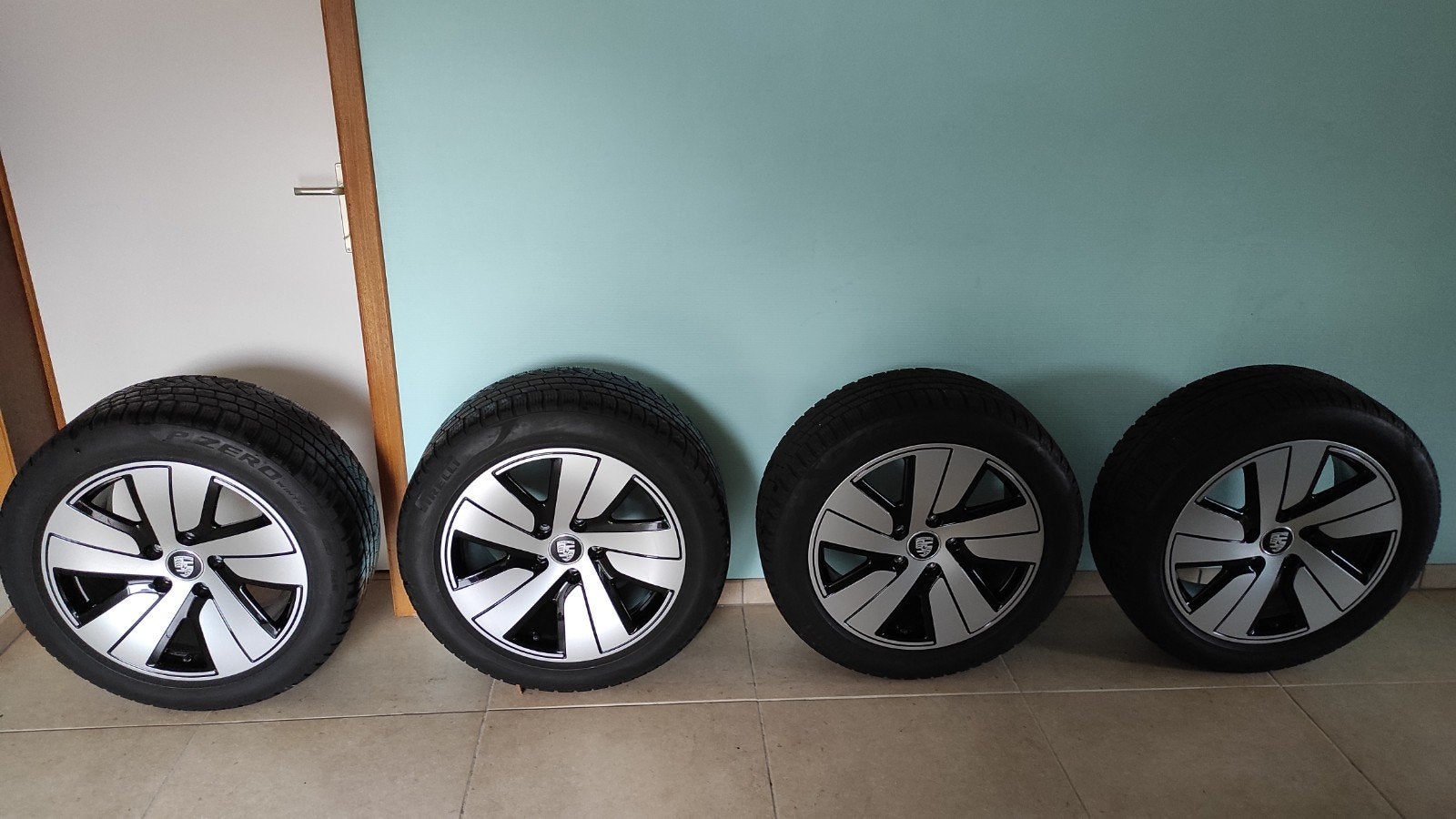Jantes Aero Porsche Taycan d'origine, Auto-onderdelen, Banden en Velgen, 19 inch, Gebruikt, Banden en Velgen, Personenwagen
