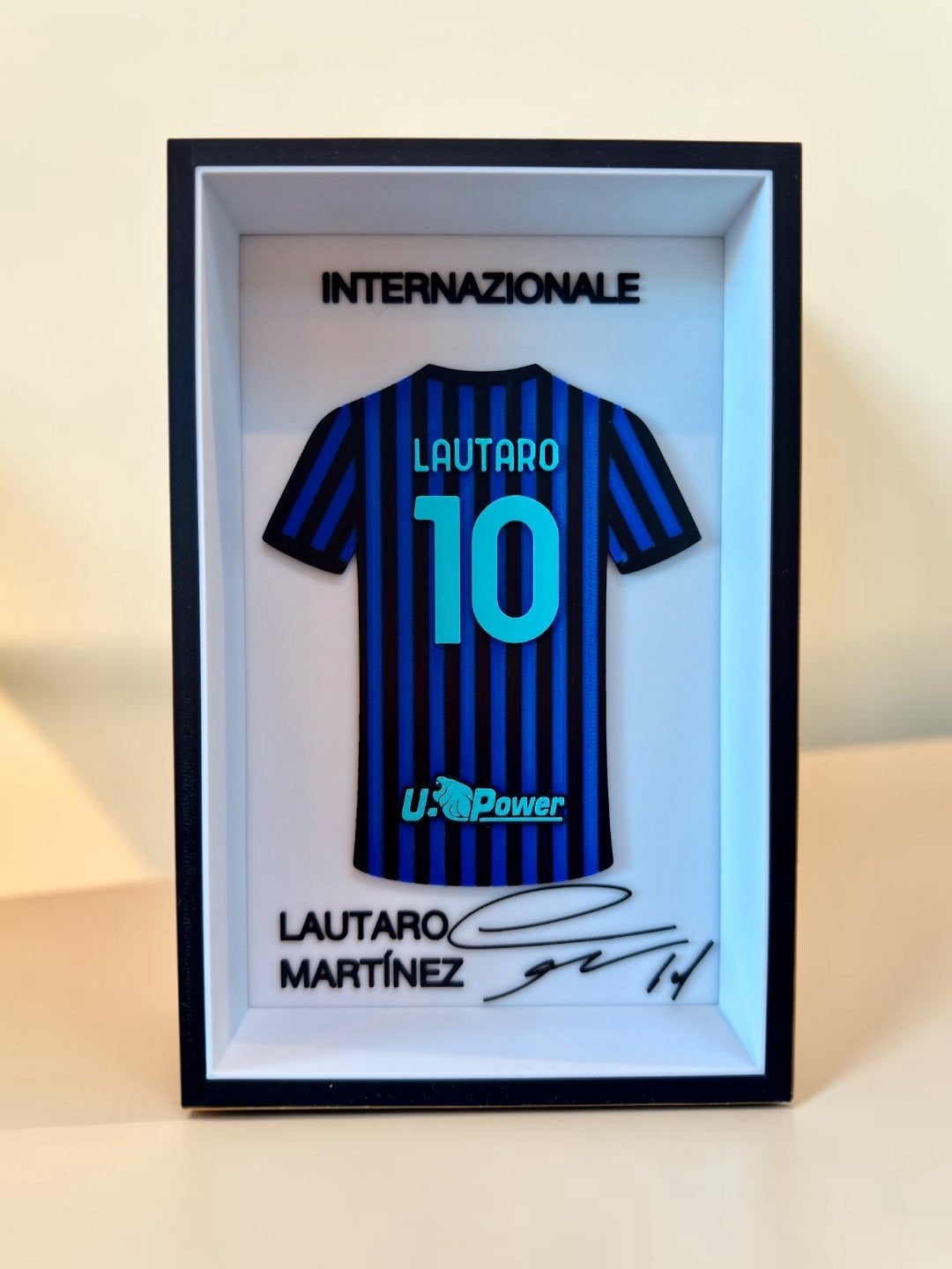 Lautaro martinez - Inter shirt + handtekening, Enlèvement ou Envoi, Neuf, Autres types