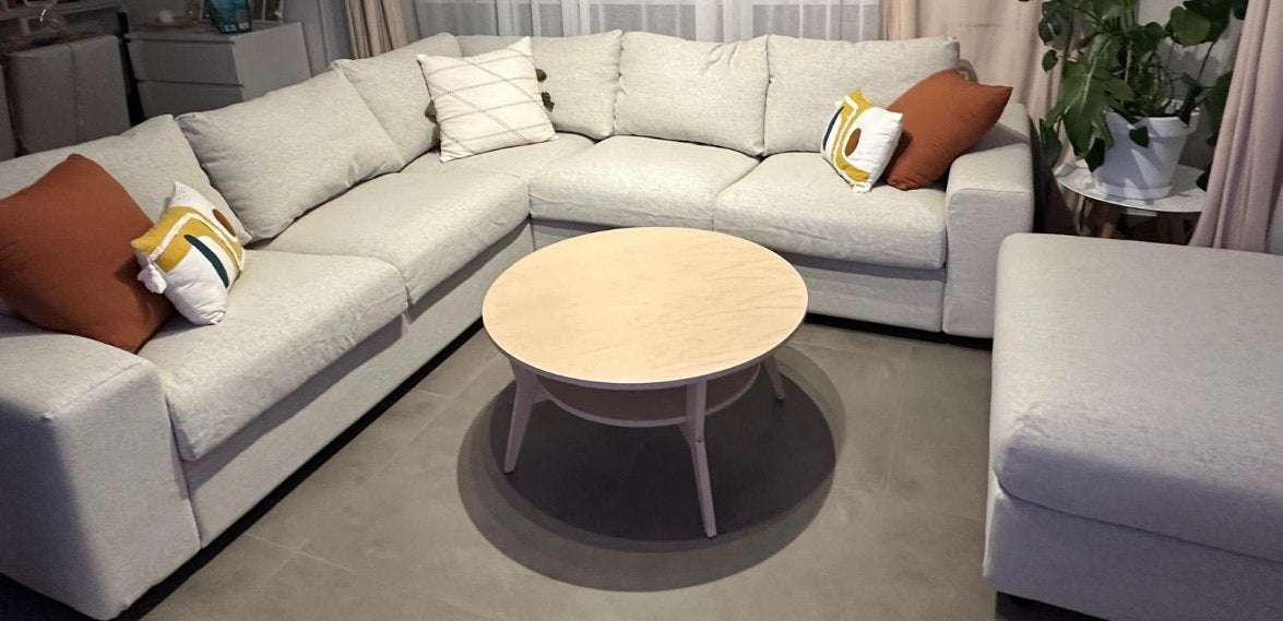 Ikea Vimle 4 places + repose pied (avec coffre), Maison & Meubles, Enlèvement, Utilisé, Quatre personnes ou plus