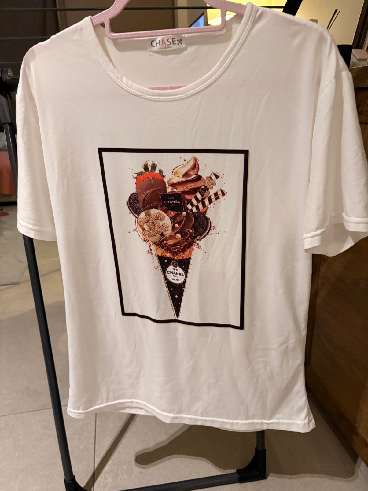 Tshirt chanel medium, Kleding | Dames, Ophalen of Verzenden, Zo goed als nieuw