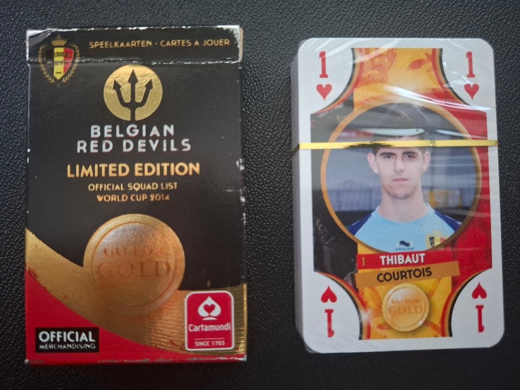 speelkaarten  "Belgian Red Devils" World Cup 2014, Ophalen of Verzenden, Zo goed als nieuw, Speelkaart(en)
