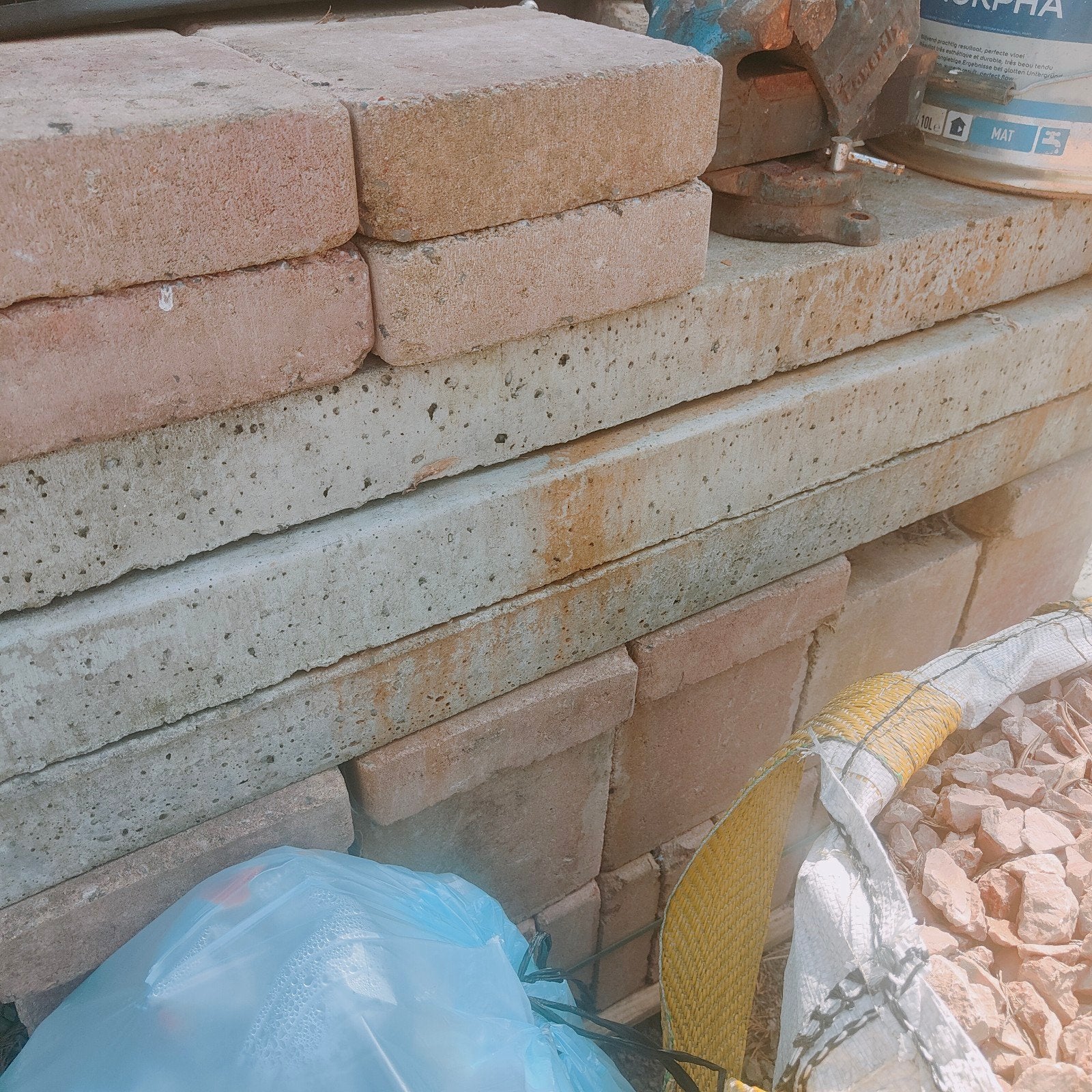 Beton lateien, Doe-het-zelf en Bouw, Metselstenen, Ophalen, Beton