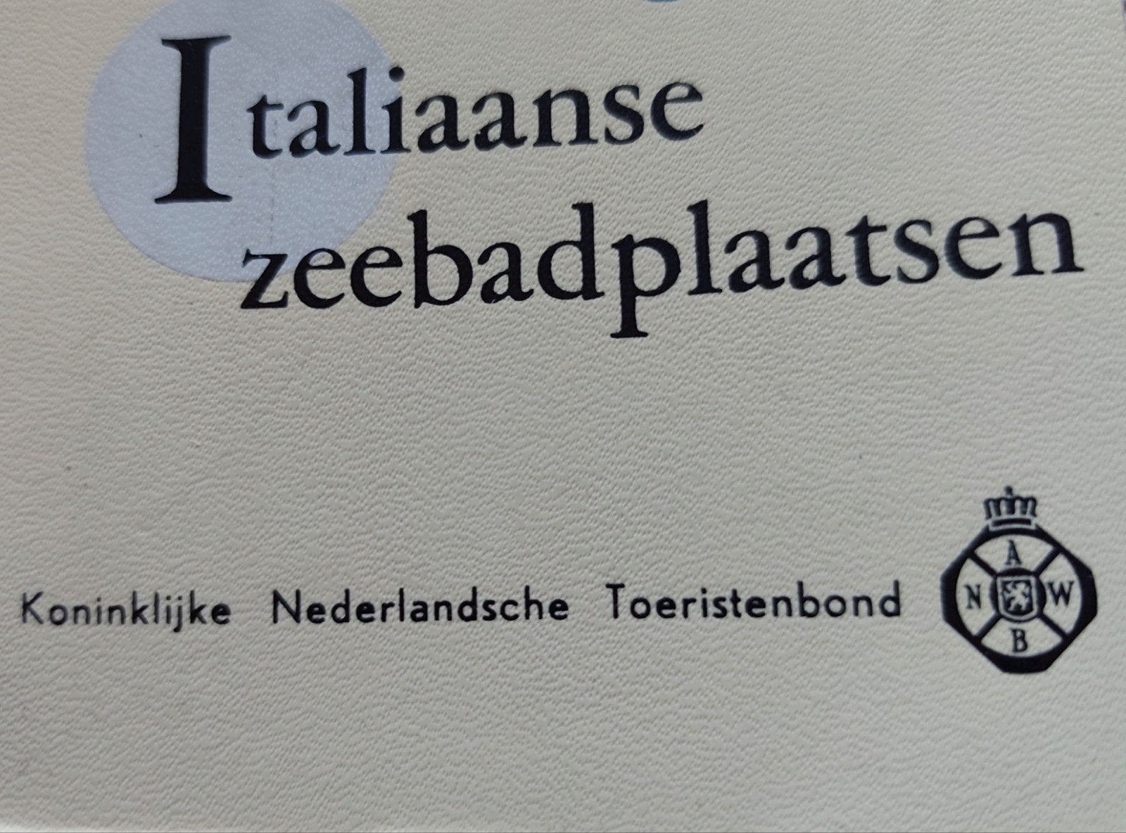 Italiaanse zeebadplaatsen - Gids 28 KNT, Boeken, Reisgidsen, Europa, Ophalen of Verzenden, Reisgids of -boek, Gelezen