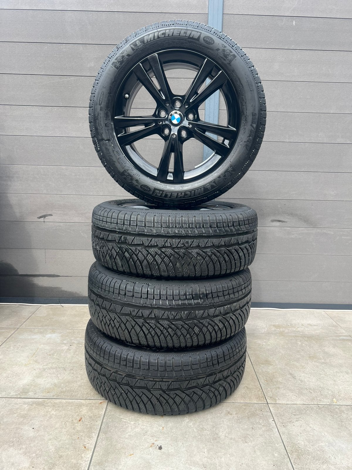 Jantes hiver BMW Style 385 X1 F48 X2 F39 225/55/17 Michelin, Pneus et Jantes, Pneus hiver, Véhicule de tourisme, 17 pouces