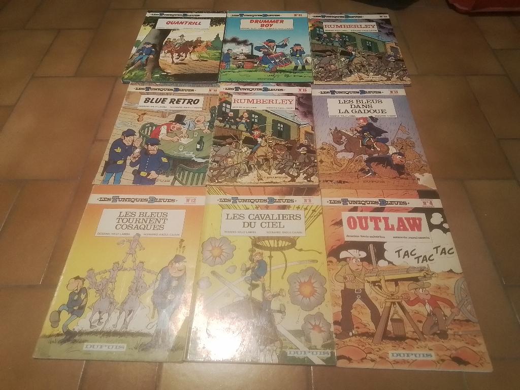 Lot 10  tuniques bleues  le tout pour 22 euros, Enlèvement, Utilisé