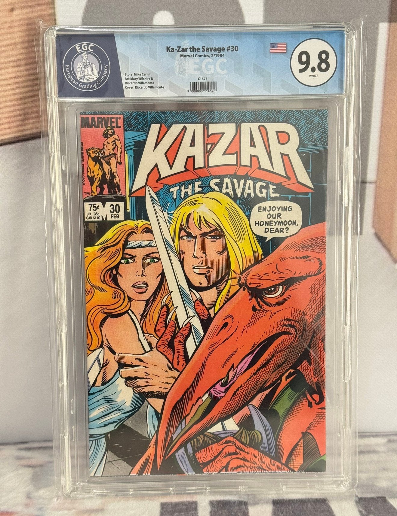 Grade 9.8 Ka-Zar the Savage #30 Marvel Comics 1984 comic, Boeken, Strips | Comics, Eén comic, Amerika, Ophalen of Verzenden, Zo goed als nieuw
