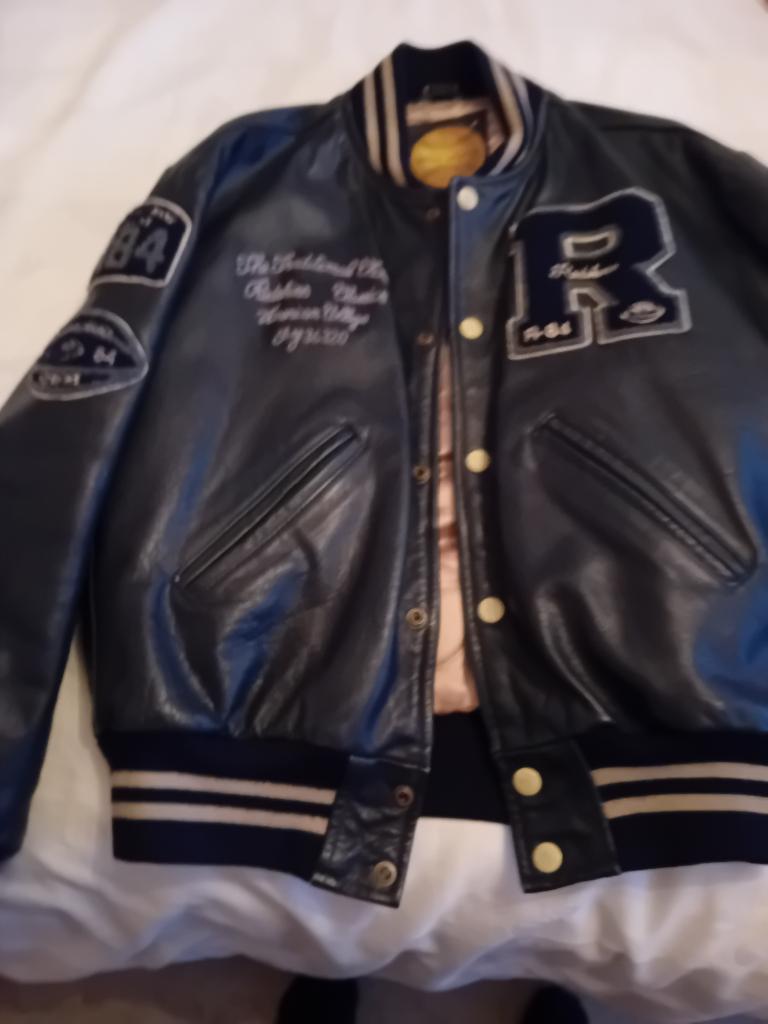 Redskins vest leder zwart M, Enlèvement, Neuf, Taille 48/50 (M), Noir
