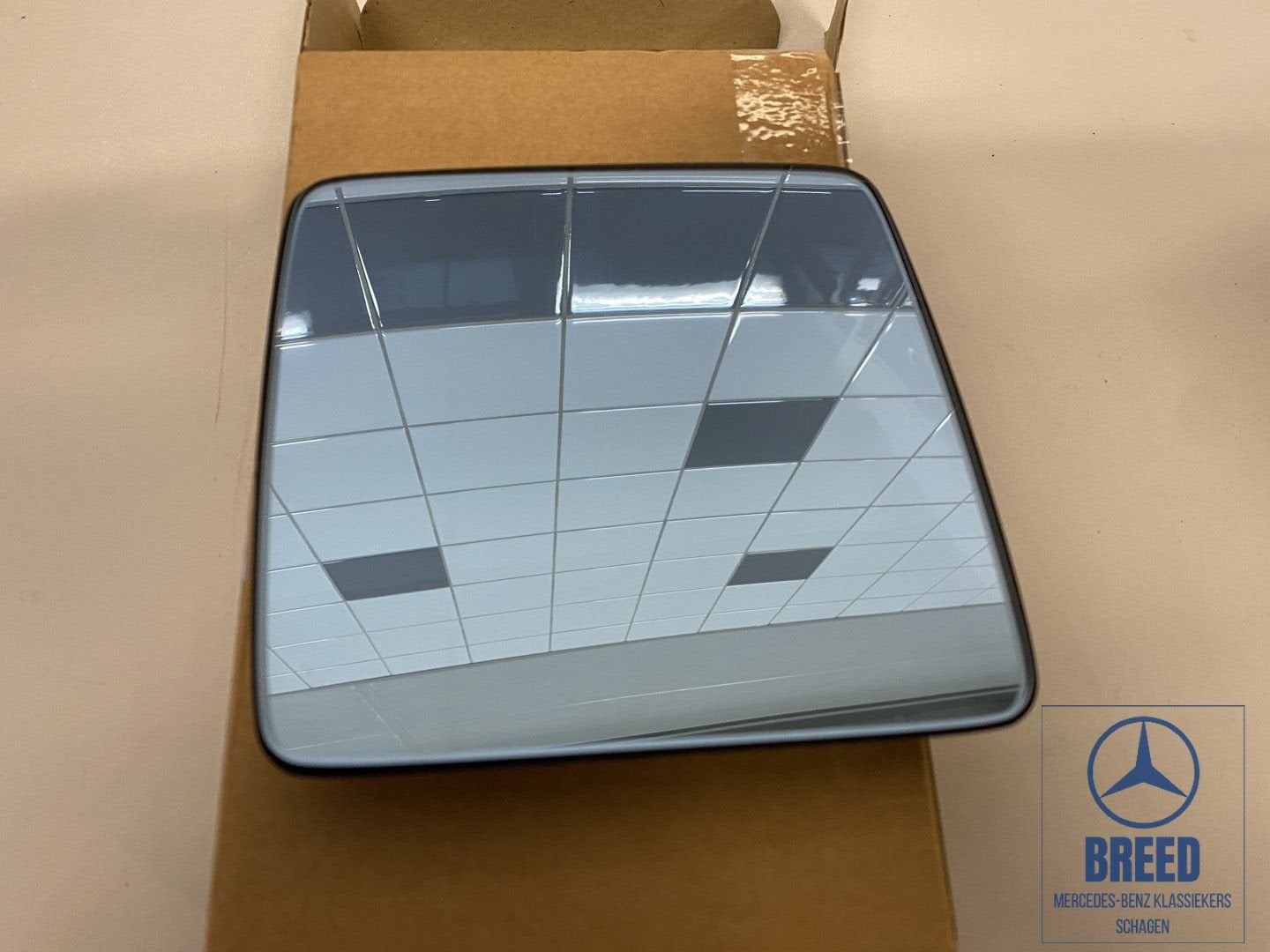 NOS buitenspiegelglas rechts Mercedes-Benz W124 W201, -, Nieuw, Ophalen of Verzenden, -